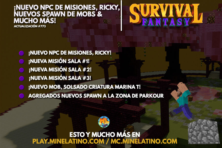 #773 | ¡Nuevo npc de misiones Ricky, nuevos spawn de mobs & mucho más!