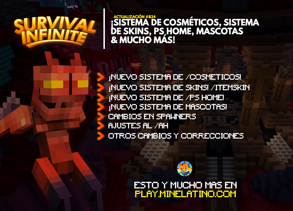 #834 | ¡Sistema de cosméticos, sistema de skins, ps home, mascotas & mucho más!