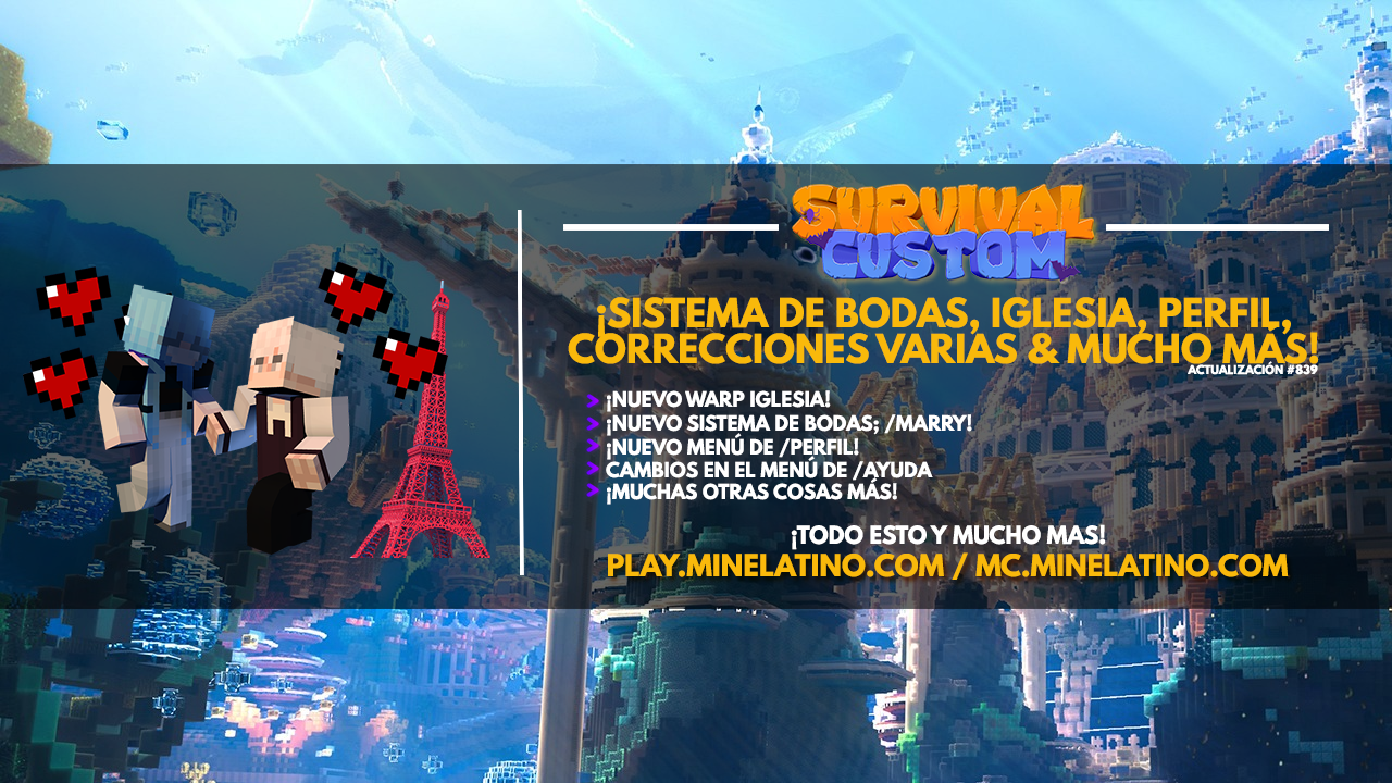 #839 | ¡Sistema de bodas, iglesia, perfil, correcciones varias & mucho más!