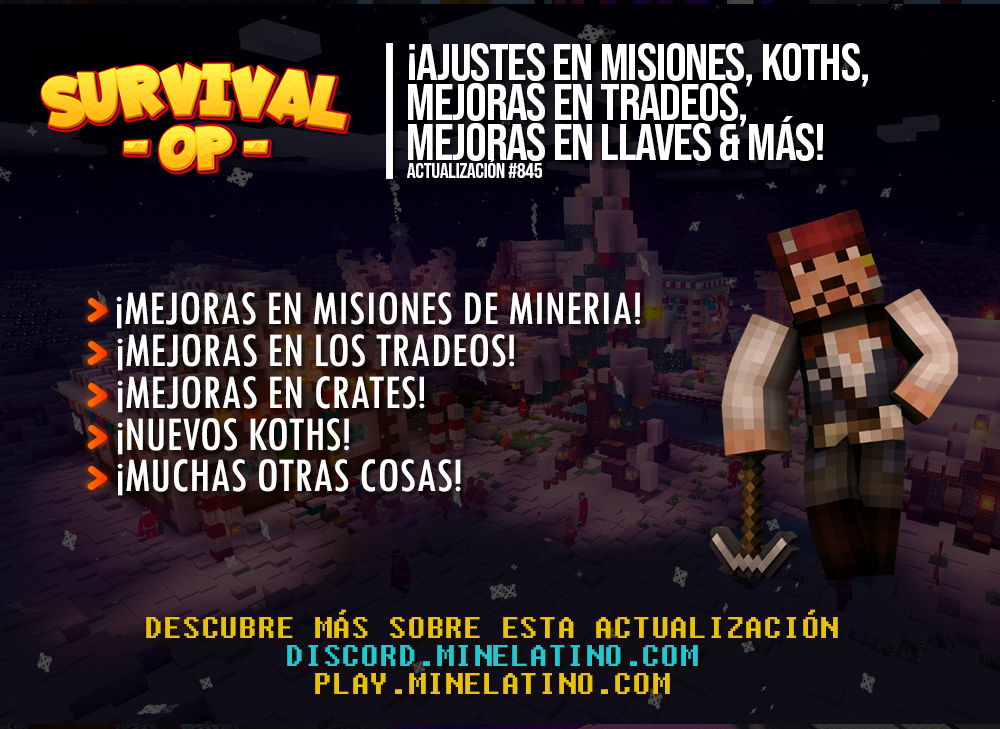#845 | ¡Ajustes en misiones, Koths, mejoras en tradeos, mejoras en llaves & mucho más!