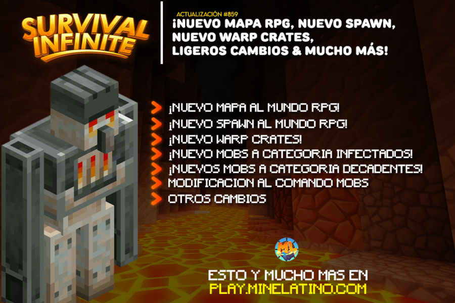 #859 | ¡Nuevo mapa RPG, nuevo spawn, nuevo warp crates, ligeros cambios & mucho más!