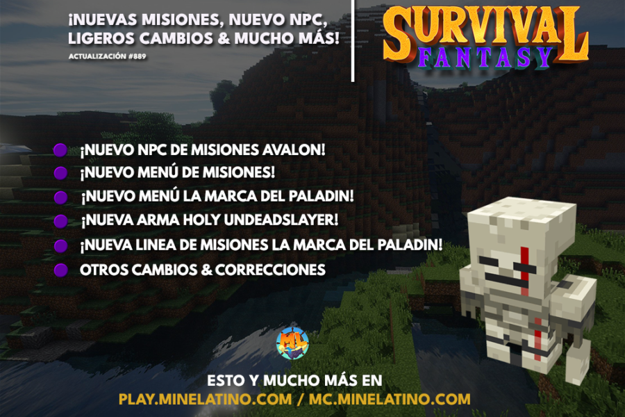#889 | ¡Nuevas misiones, nuevo npc, ligeros cambios & mucho más!