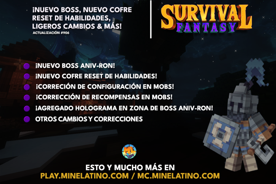 #906 | ¡Nuevo boss, nuevo cofre reset de habilidades, ligeros cambios & más!