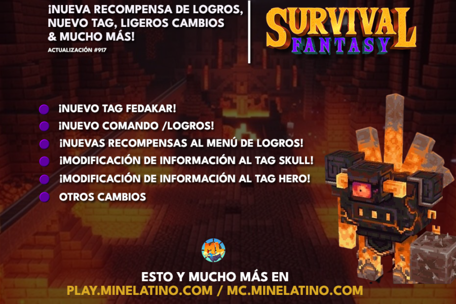 #917 | ¡Nueva recompensa de logros, nuevo tag, ligeros cambios & mucho más!