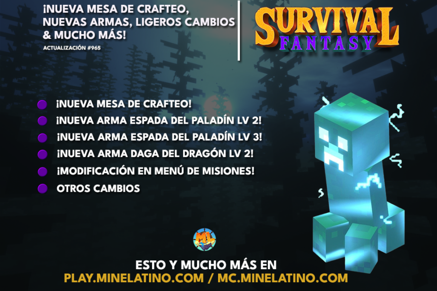 #965 | ¡Nueva mesa de crafteo, nuevas armas, ligeros cambios & mucho más!