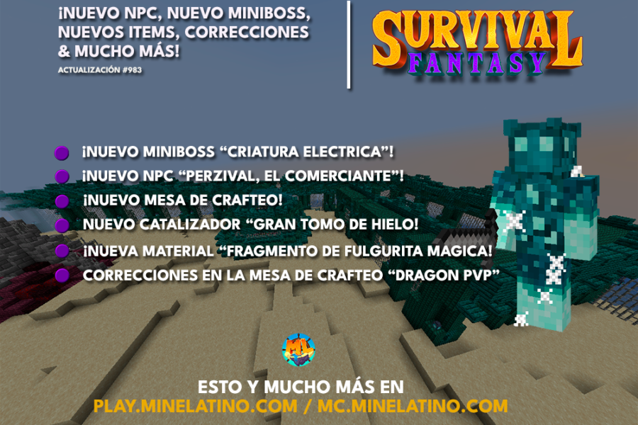 983 | ¡Nuevo npc, nuevo miniboss, nuevos items, correcciones & mucho más!