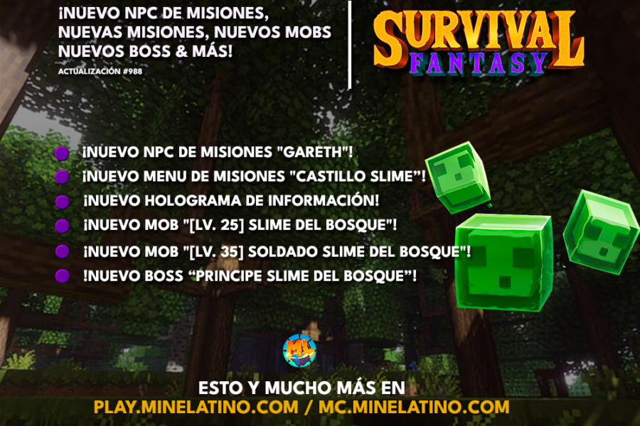 ¡Nuevo NPC de misiones, nuevas misiones, nuevos mobs & más!