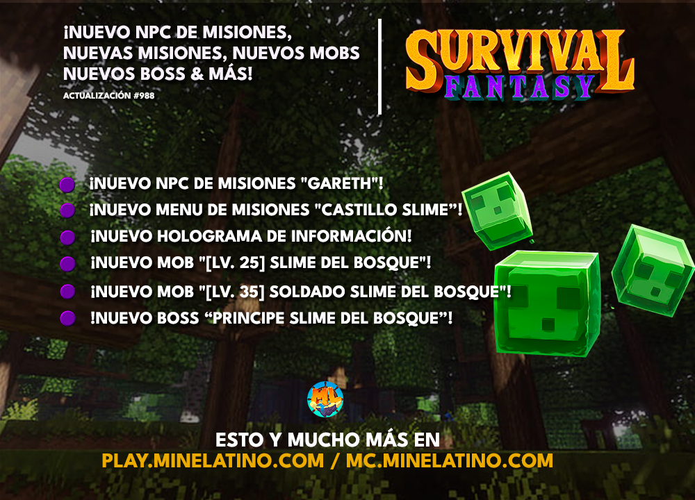 ¡Nuevo NPC de misiones, nuevas misiones, nuevos mobs & más!