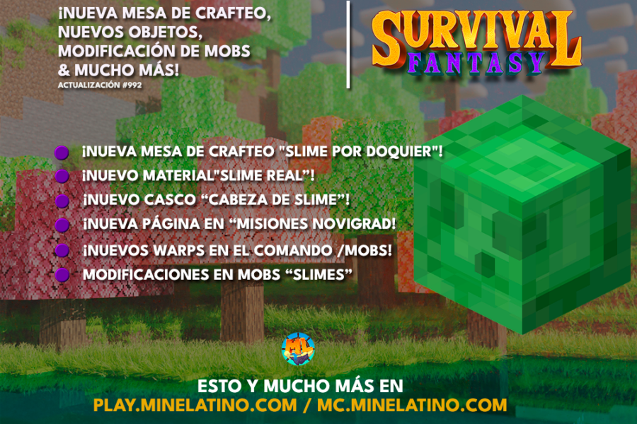 ¡Nueva mesa de crafteo, nuevos objetos, modificación de mobs & mucho más!