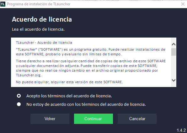 Términos y Condiciones de TLauncher