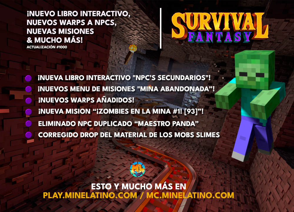 ¡Nuevo libro interactivo, nuevos warps a npcs, nuevas misiones & mucho más!