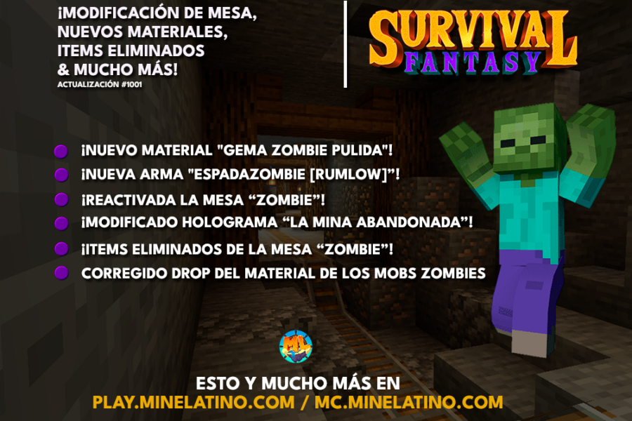 ¡Modificación de mesa, nuevos materiales, items eliminados y mucho más !