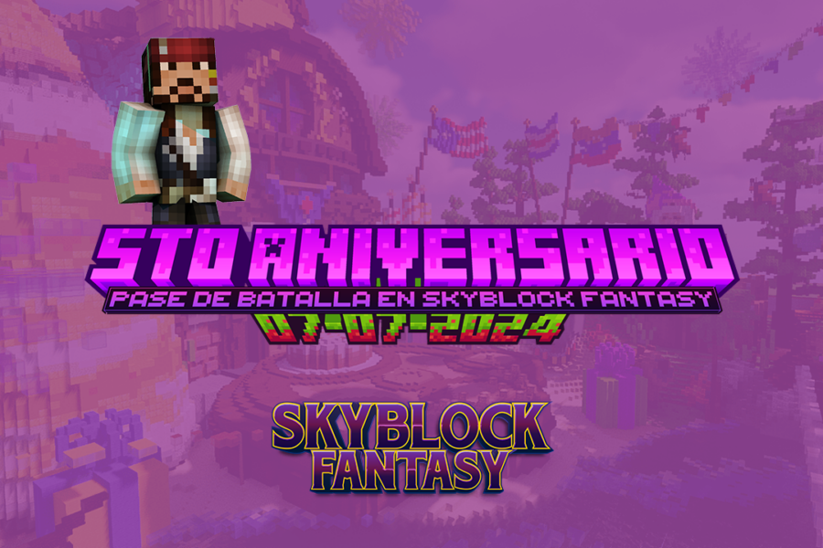 EVENTO | ¡Pase de Batalla por el 5° Aniversario de MineLatino! (SKYBLOCK FANTASY)