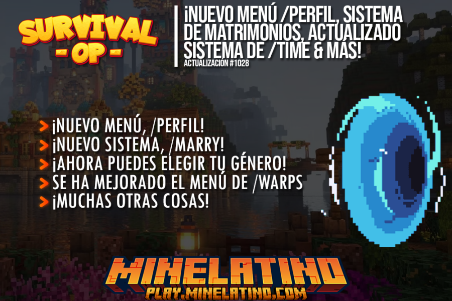 #1028 | ¡Nuevo menú /perfil, sistema de matrimonios, actualizado sistema de /time & mucho más!