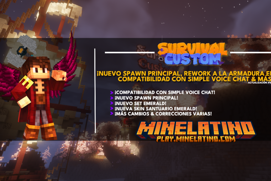 #1051 | ¡Nuevo spawn principal, rework a la armadura emerald, compatibilidad con Simple Voice Chat & más!