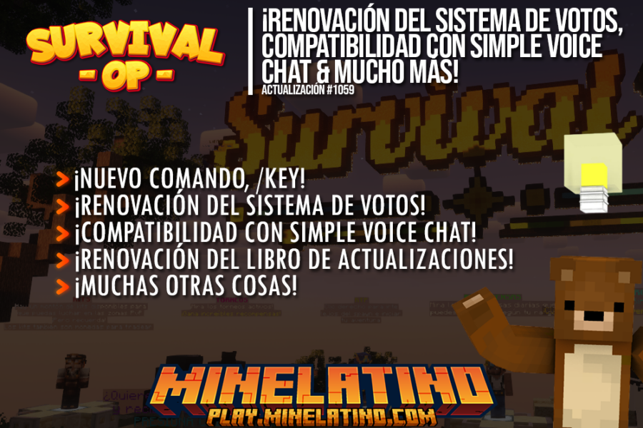 #1059 | ¡Renovación del sistema de votos, compatibilidad con Simple Voice Chat & mucho más!