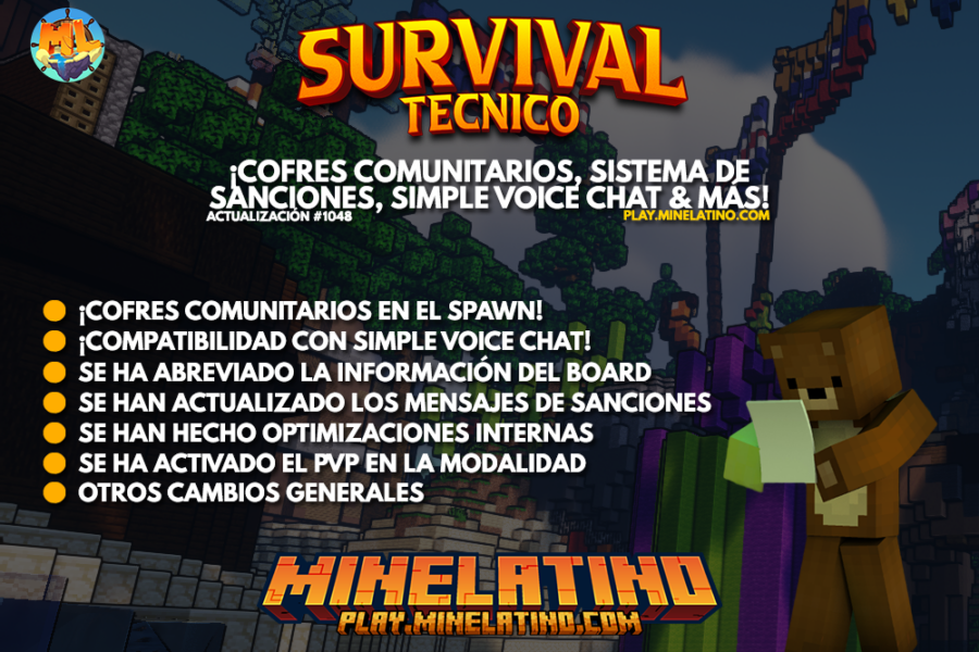 #1048 | ¡Cofres comunitarios, sistema de sanciones, Simple Voice Chat & mucho más!
