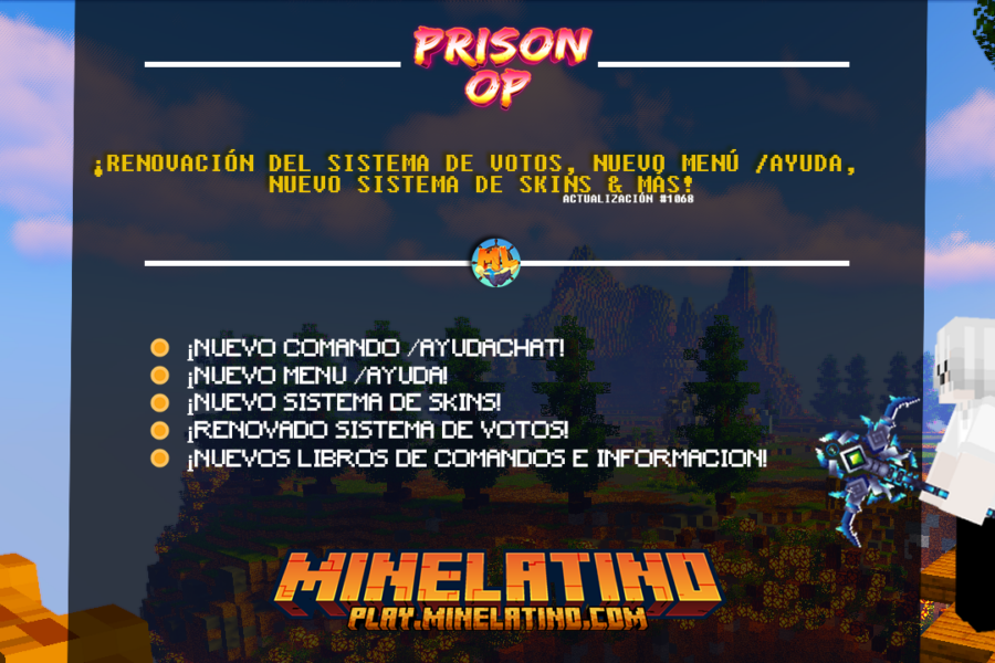 #1068  | ¡Renovación del sistema de votos, nuevo menú /ayuda, nuevo sistema de skins & más!