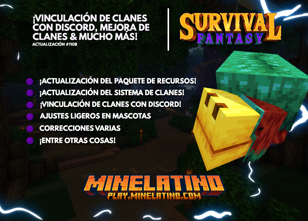 #1108 | ¡Vinculación de clanes con Discord, actualización de clanes & correcciones varias!