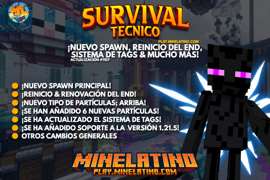#1107 | ¡Nuevo spawn, reinicio del End, sistema de tags & mucho más!