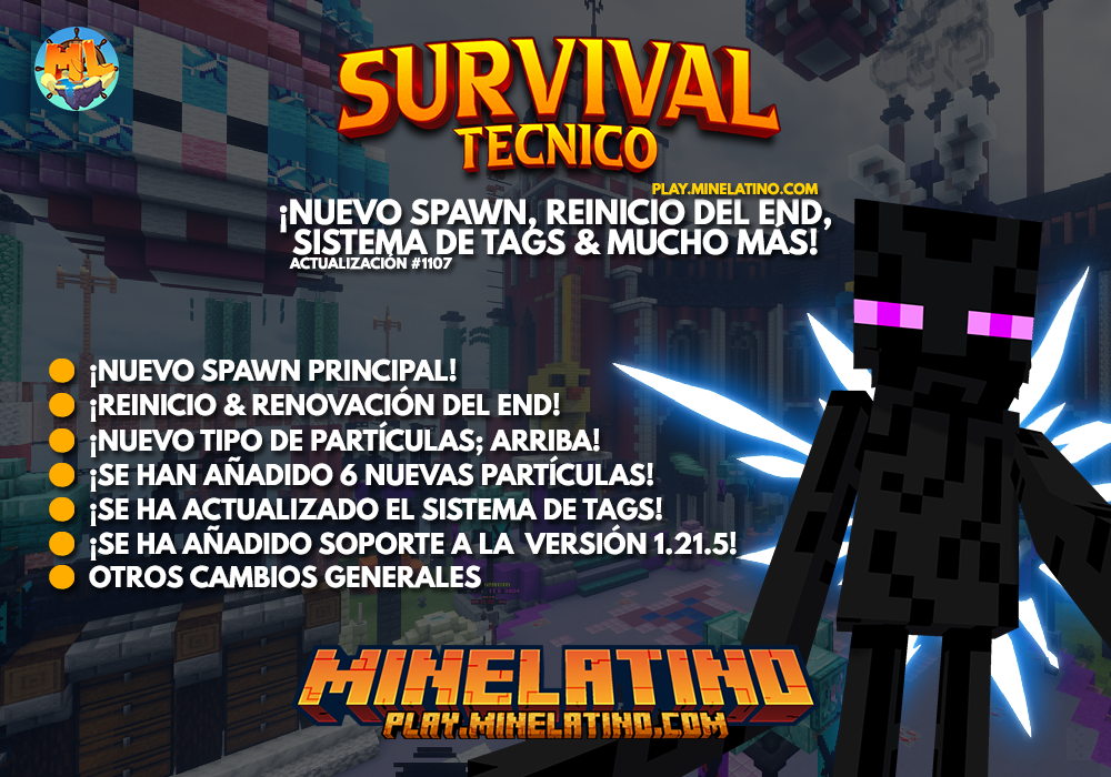 #1107 | ¡Nuevo spawn, reinicio del End, sistema de tags & mucho más!