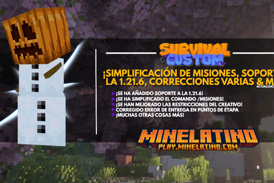 #1124 | ¡Simplificación de misiones, soporte a la 1.21.6, correcciones varias & mucho más!