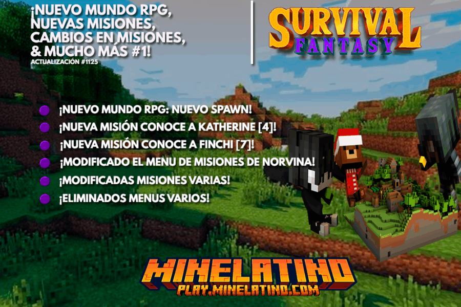 #1125 | ¡Nuevo mundo RPG, nuevas misiones, cambios en misiones y más #1!