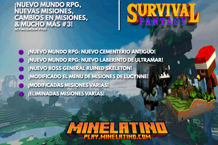 1130 | ¡Nuevo mundo RPG, nuevas misiones, cambios en misiones y más #3!