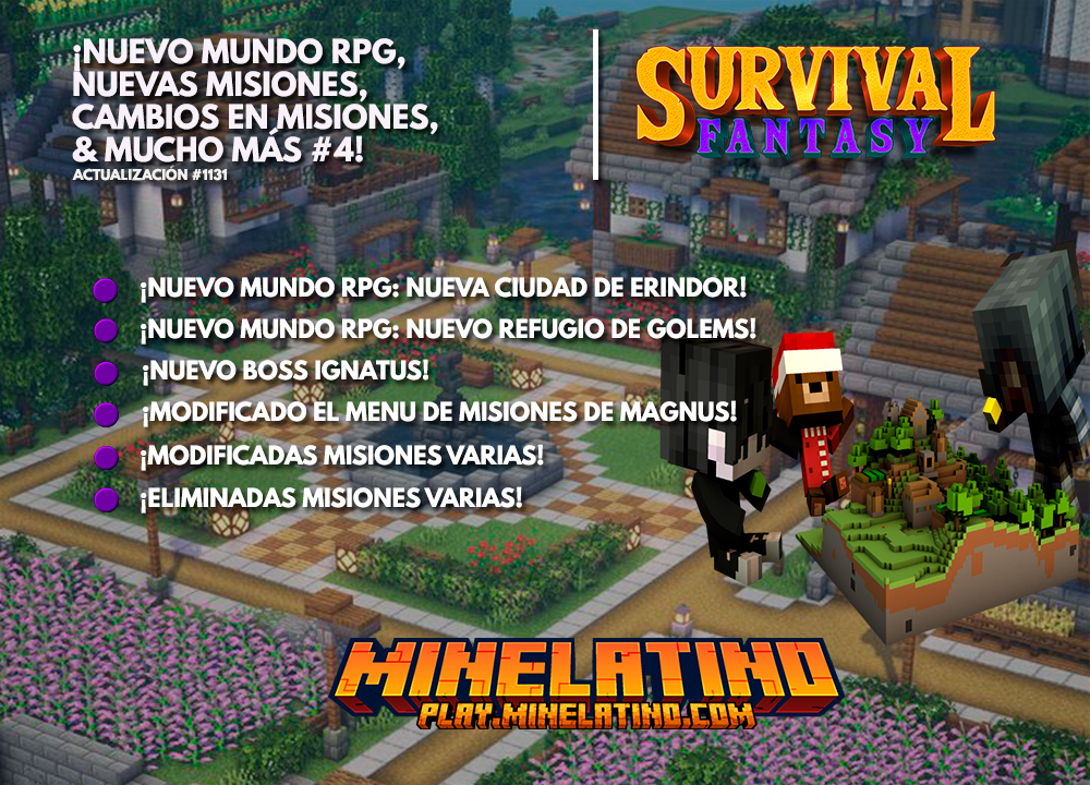 1131 | ¡Nuevo mundo RPG, nuevas misiones, cambios en misiones y más #4!