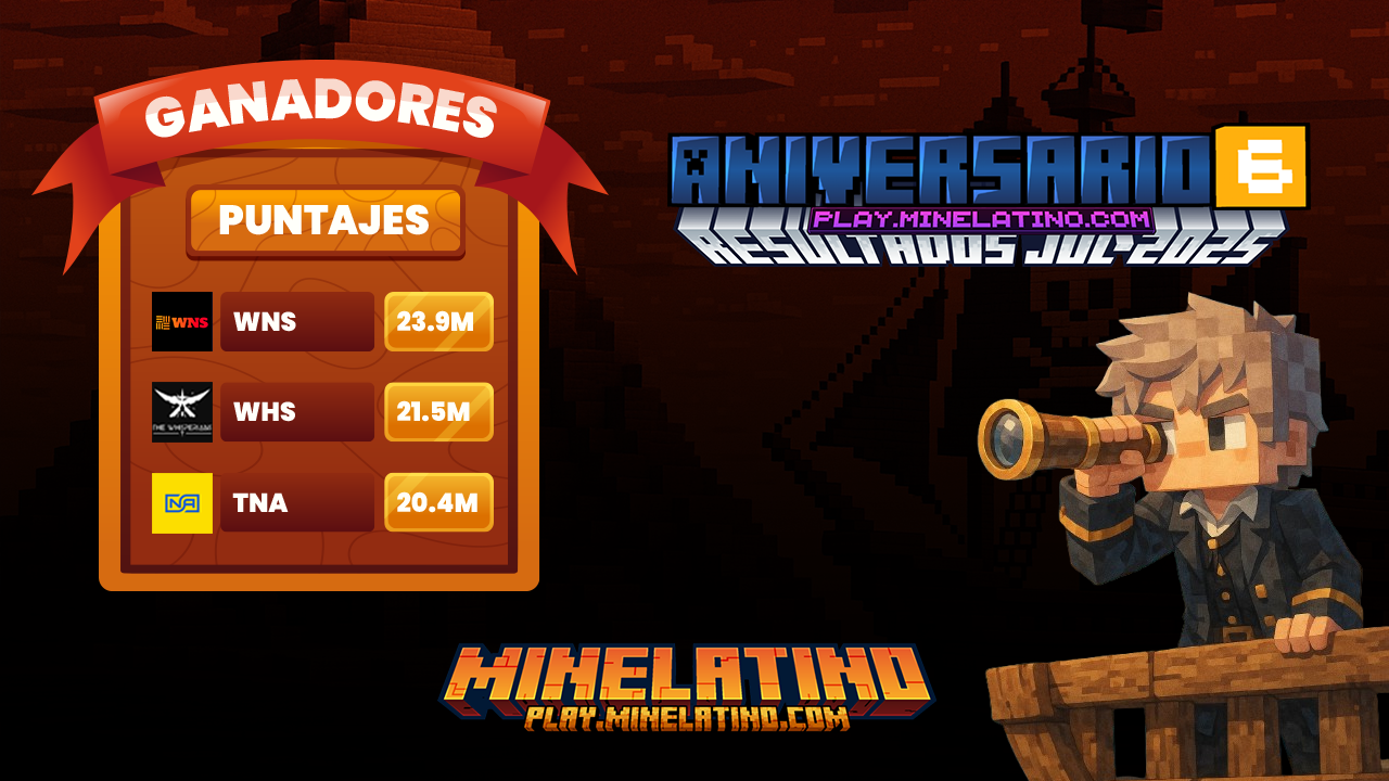 RESULTADOS ¡Torneo de clanes JUL-2025 & finalización de los eventos del 6° aniversario! (SC / SF)