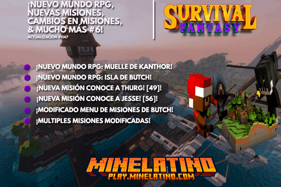 1147 | ¡Nuevo mundo RPG, nuevas misiones, cambios en misiones y más #6!