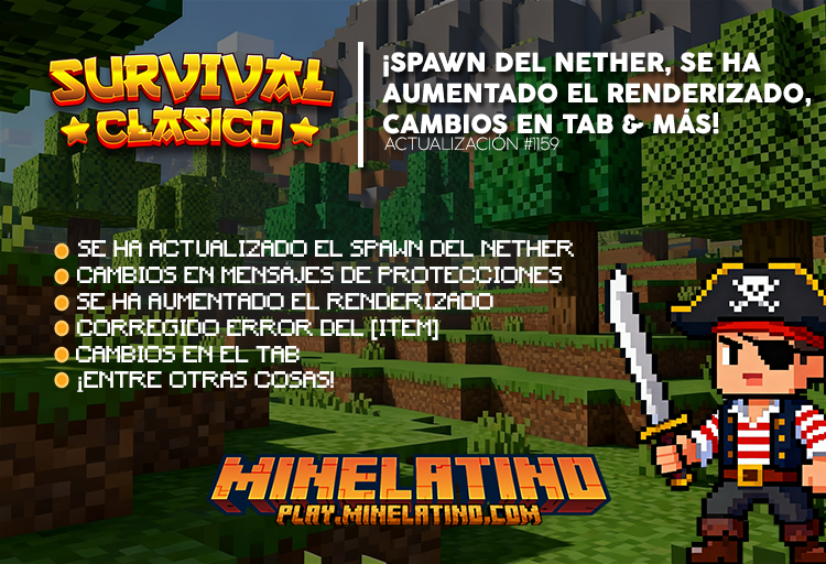 #1159 | ¡Spawn del Nether, aumento de renderizado, información del TAB & mucho más!
