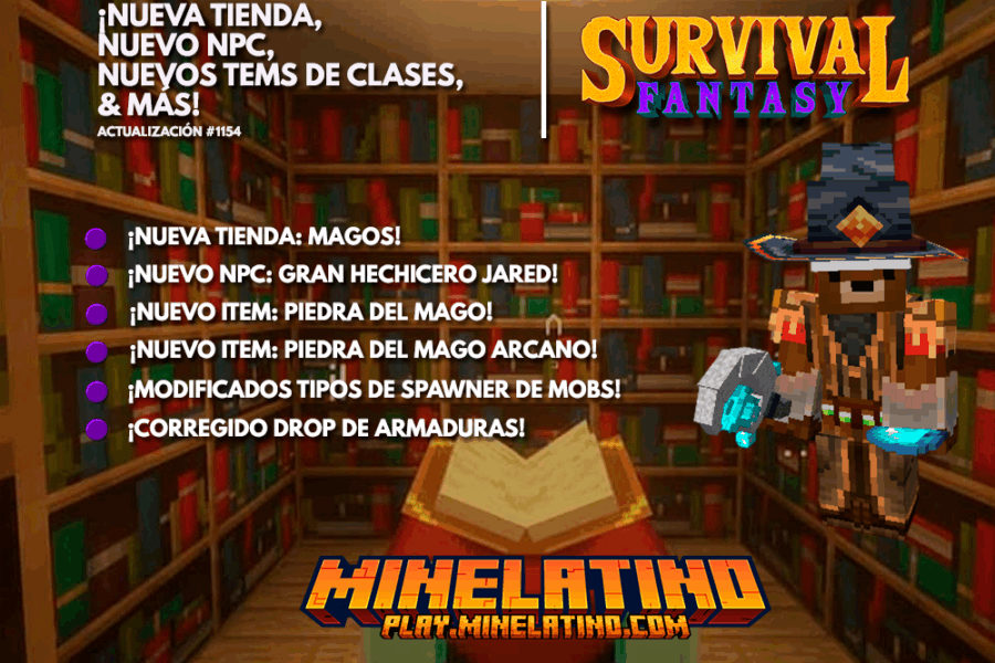 1154 | ¡Nueva tienda, nuevo npc, nuevos items de clases y más!
