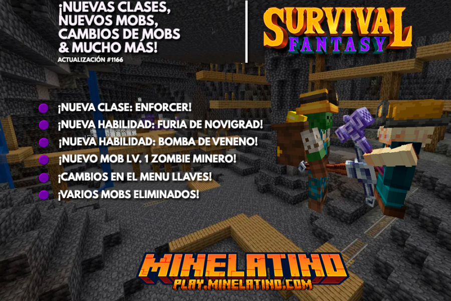 1166 | ¡Nuevas clases, nuevos mobs, cambios de mobs y mucho más!