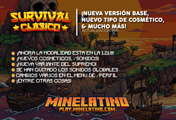 #1174 | ¡Nueva versión base, nuevo tipo de cosmético, mejoras en rangos & mucho más!