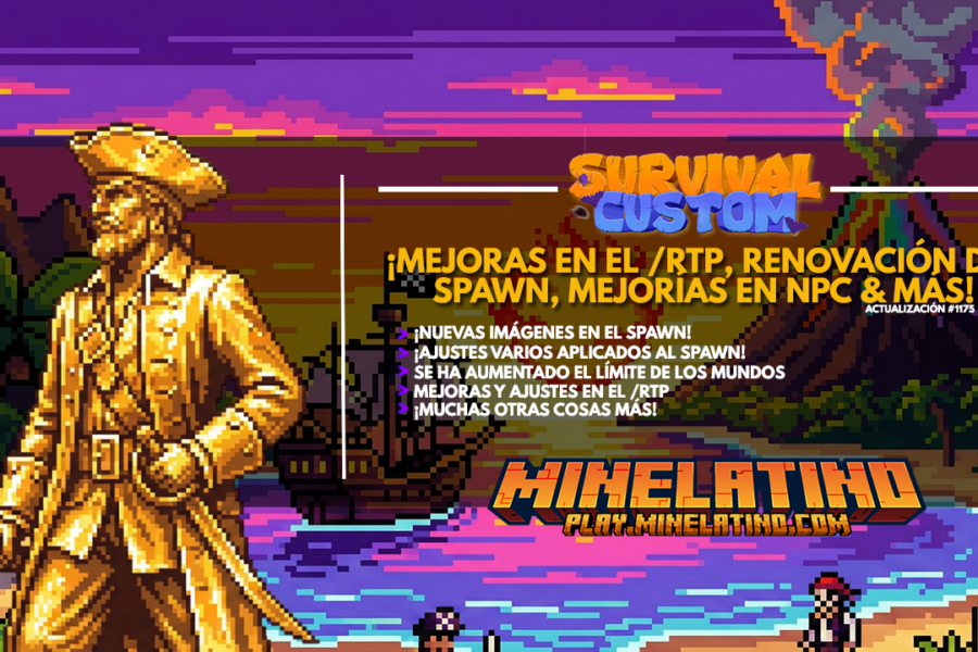 #1175 | ¡Mejoras en el /rtp, renovación del SPAWN, mejorías en NPC & mucho más!
