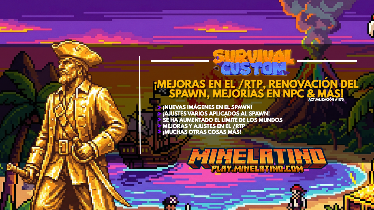 #1175 | ¡Mejoras en el /rtp, renovación del SPAWN, mejorías en NPC & mucho más!