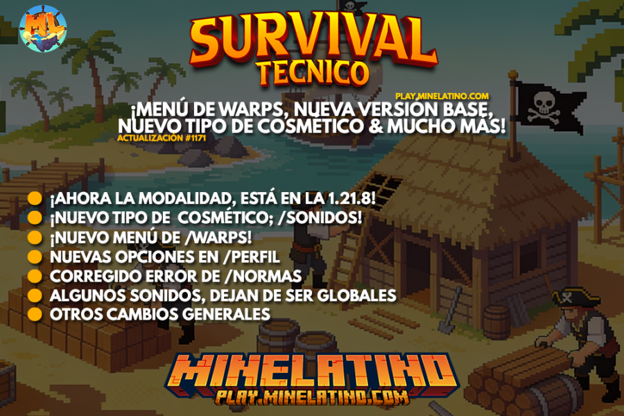 #1171 | ¡Menú de warps, nueva versión base, nuevo tipo de cosmético & mucho más!