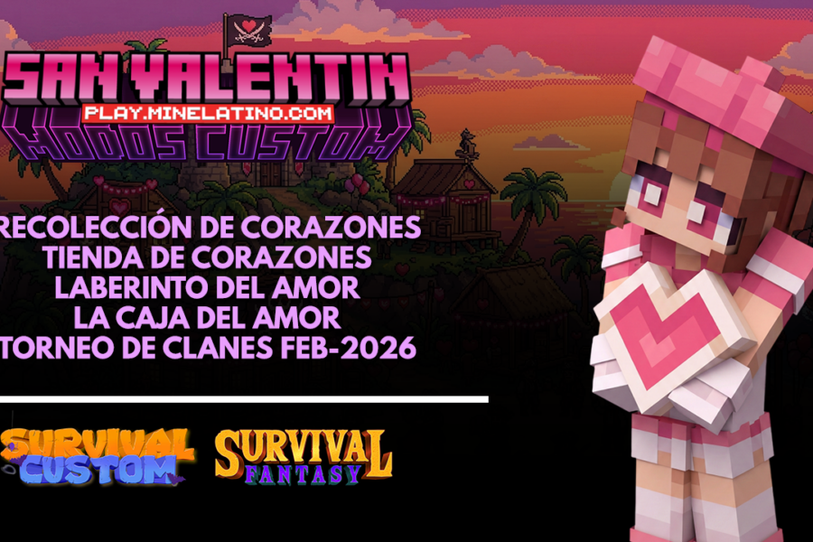 EVENTO SAN VALENTIN 2026 | ¡Recolección de Corazones, Tienda de Corazones, Laberinto del Amor, La Caja del Amor & Torneo de Clanes FEB-2026! (SC / SF)