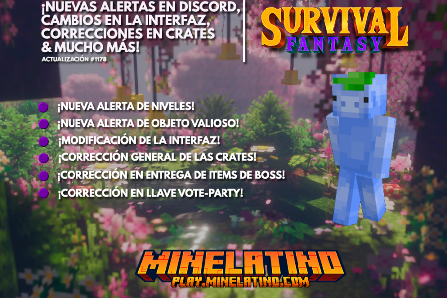 1187 | ¡Nuevas Alertas en Discord, cambios en la interfaz, correcciones en crates y mucho más!