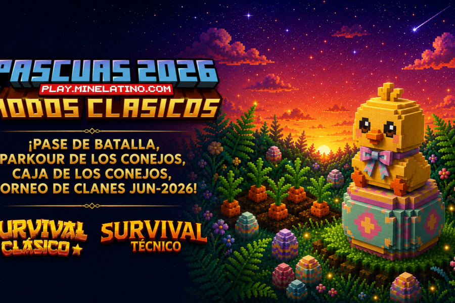 EVENTO PASCUAS 2026 | ¡Pase de Batalla, Parkour de los Conejos, Caja de los Conejos & Torneo de Clanes JUN-2026! (S-CLO / S-TCO)
