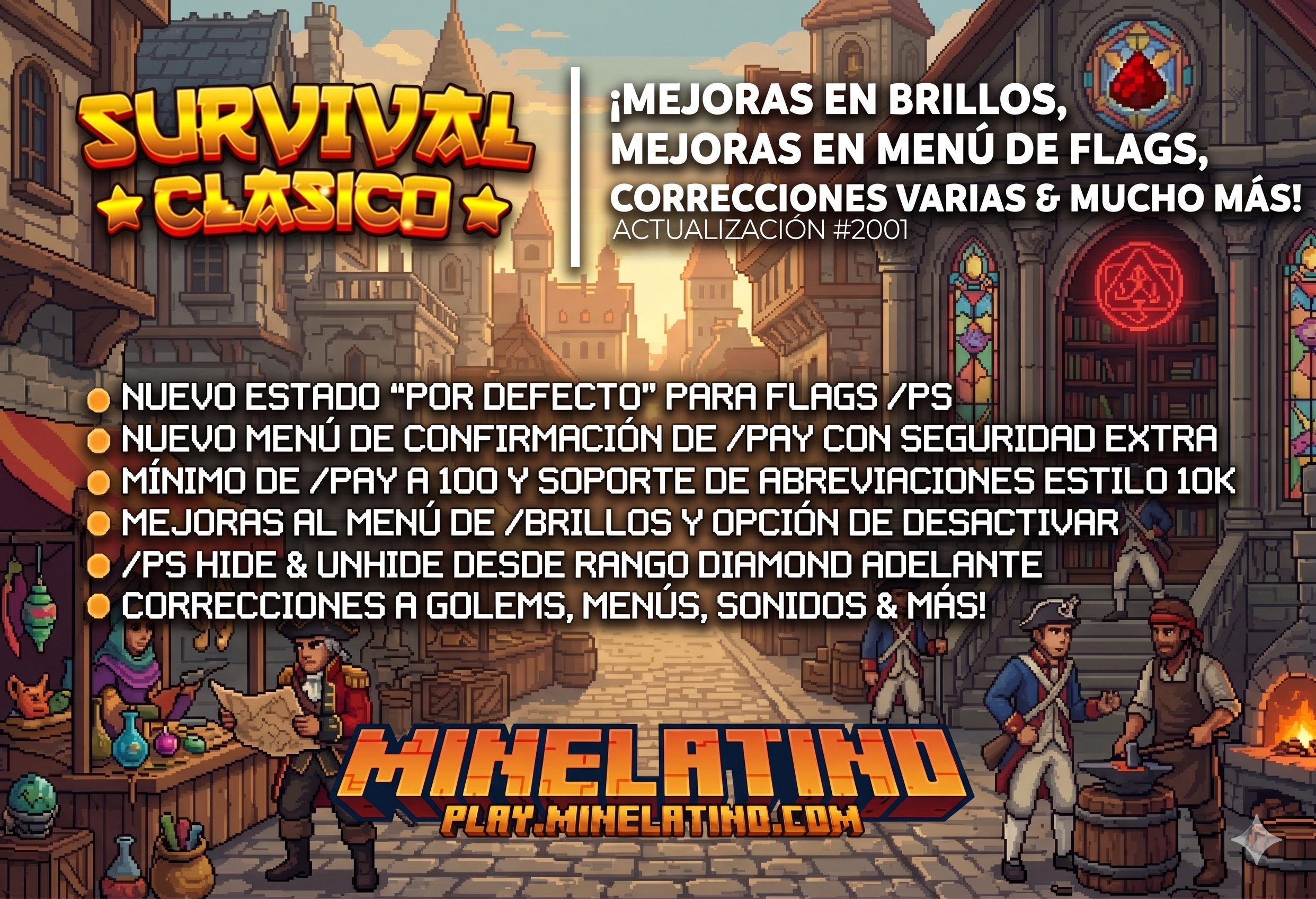 2001 | ¡Mejoras en brillos, mejoras en menú de flags, correcciones varias & mucho más!