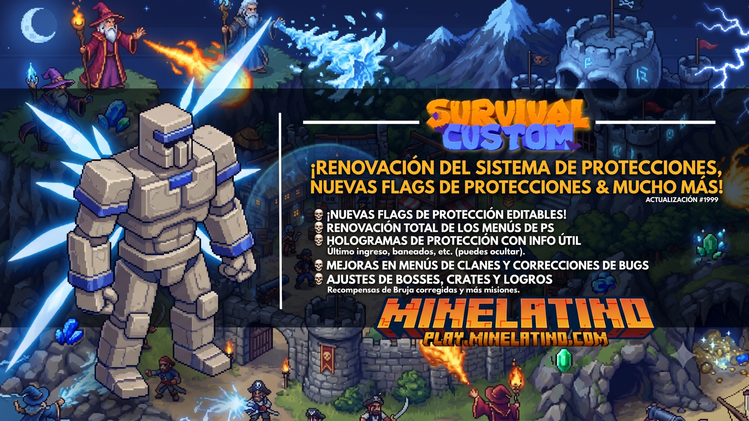 1999 | ¡Renovación del sistema de protecciones, nuevas flags de protecciones & mucho más!