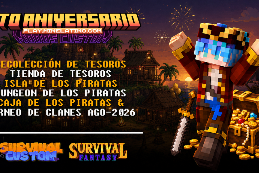 EVENTO ANIVERSARIO 2026 | ¡Recolección de Tesoros, Tienda de Tesoros, Isla de los Piratas, Dungeon de los Piratas, Caja de los Piratas & Torneo de Clanes AGO-2026! (SC & SF)