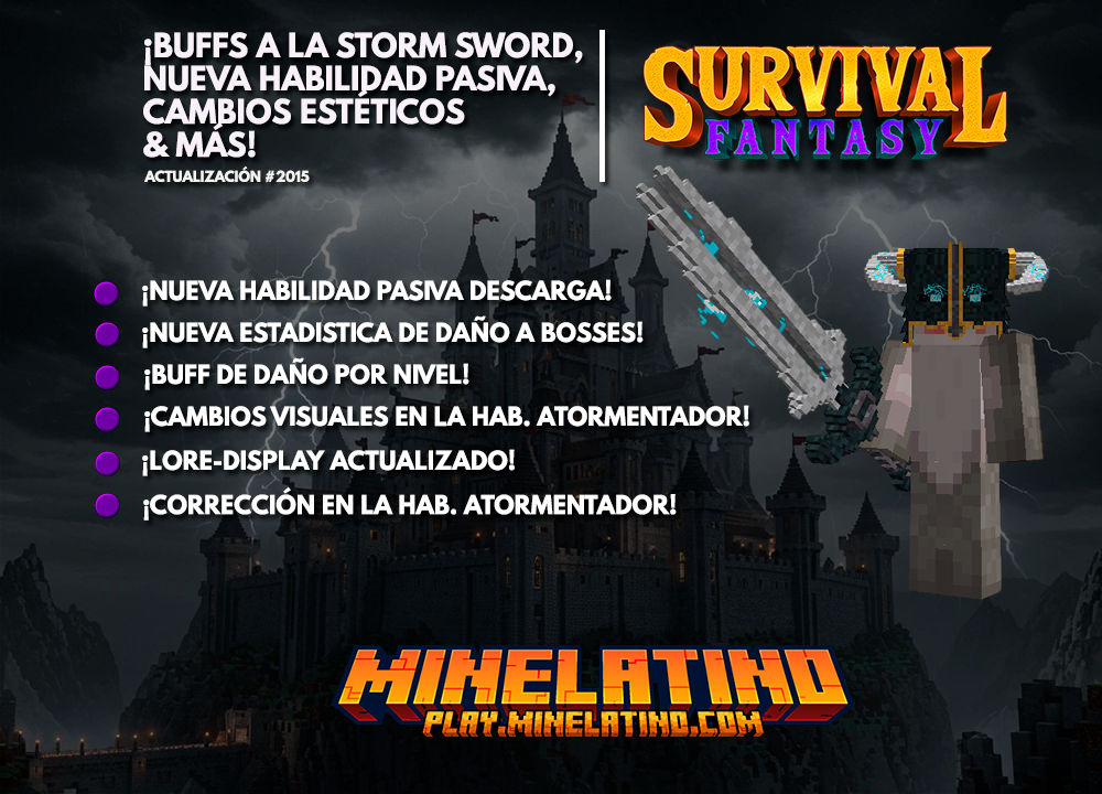 2015 | ¡Buffs a la Storm Sword, nueva habilidad pasiva, cambios estéticos y más!